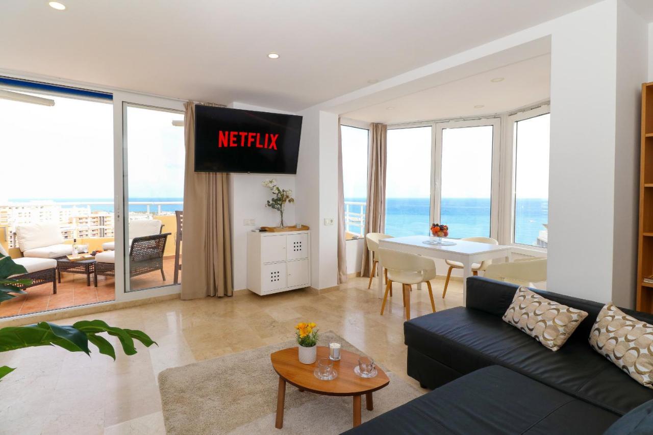 شقة Penthouse With Panoramic Views - Puerto Marina بينالماذينا المظهر الخارجي الصورة